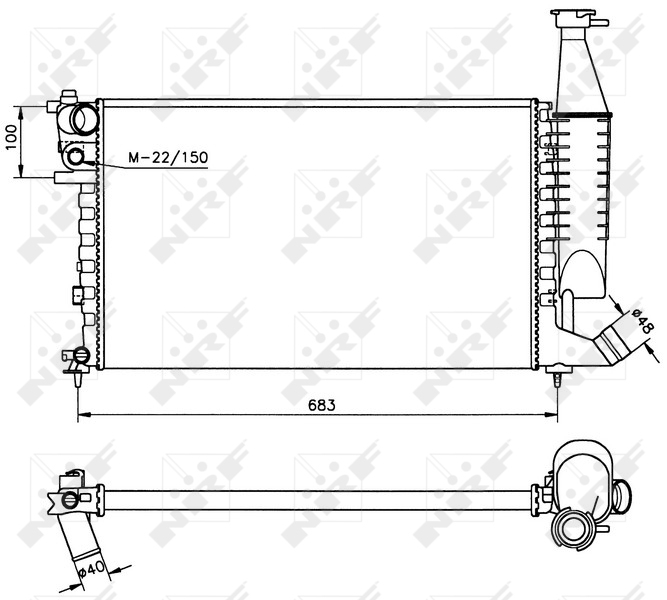 NRF Radiateur 58174