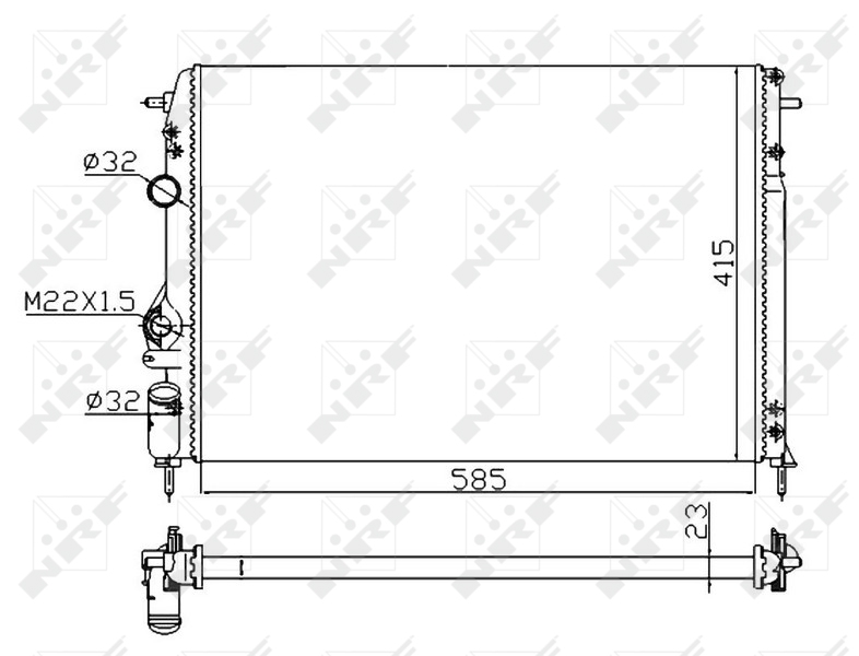 Radiateur NRF 58175A