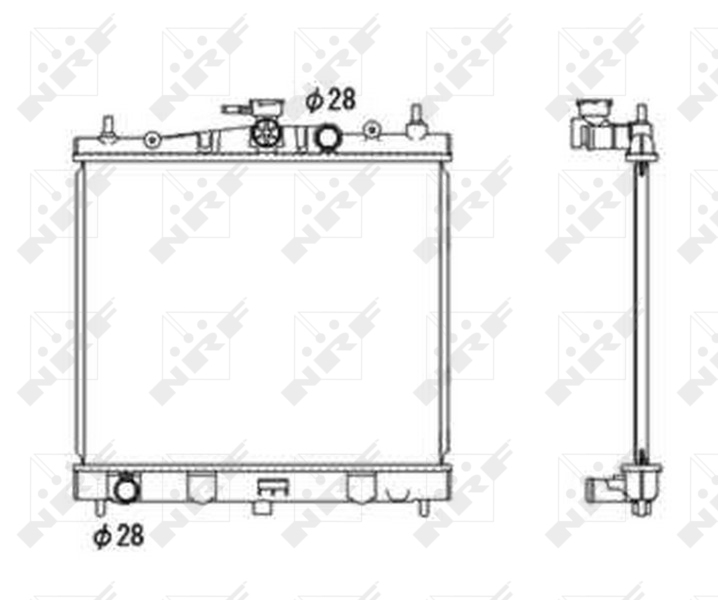 NRF Radiateur 58187