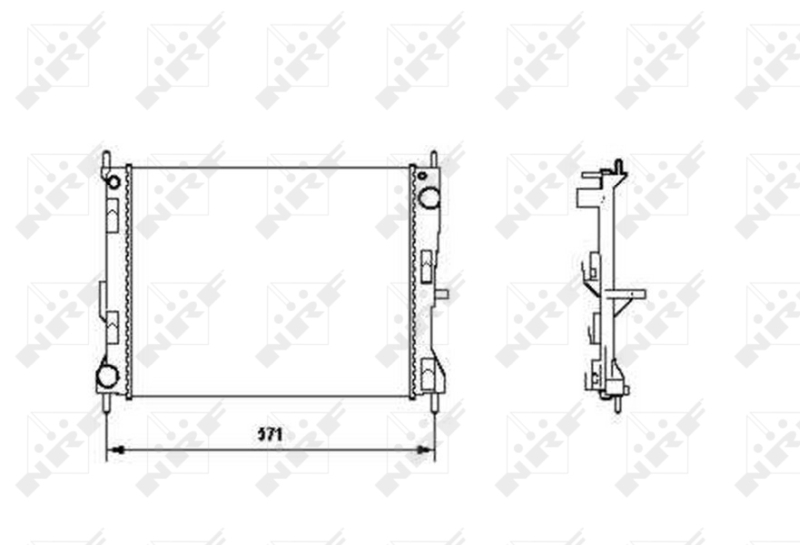 NRF Radiateur 58188