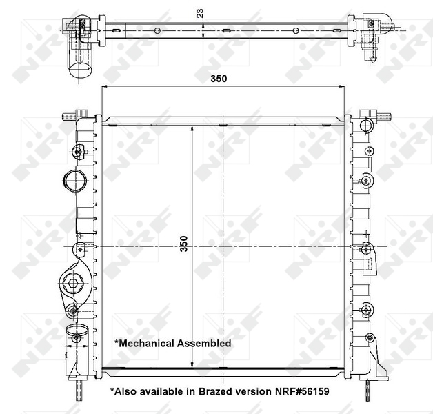 NRF Radiateur 58196