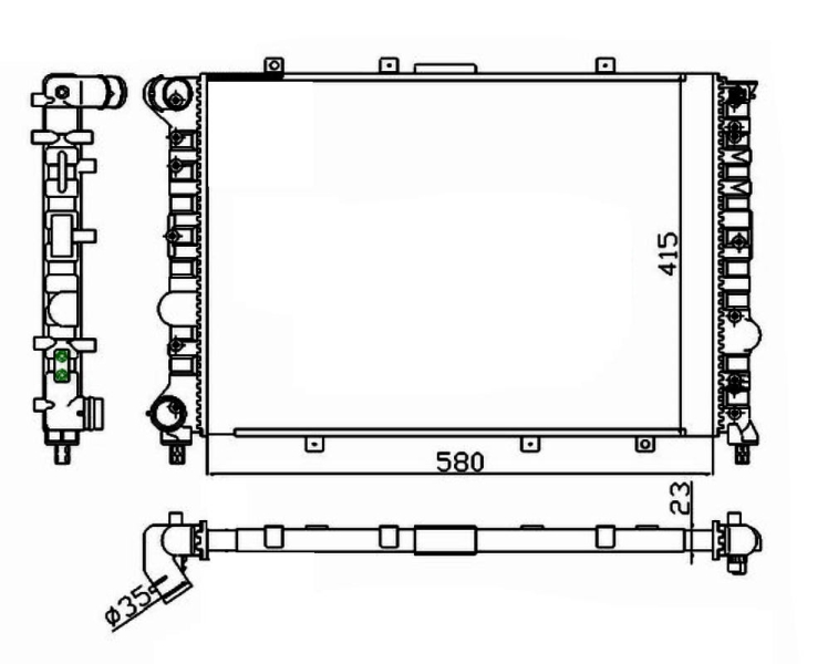 NRF Radiateur 58215