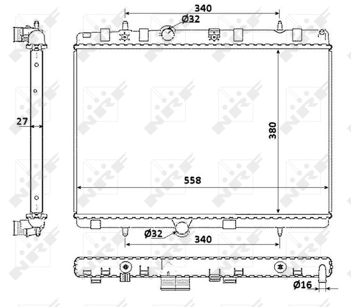 NRF Radiateur 58226