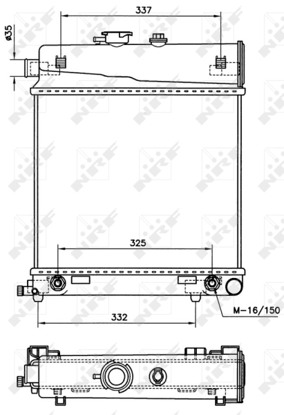 NRF Radiateur 58232