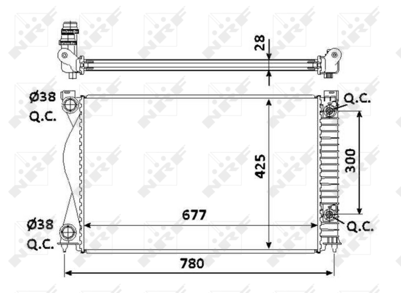 NRF Radiateur 58234