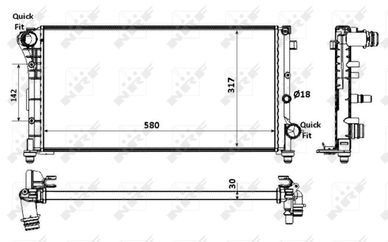 NRF Radiateur 58237