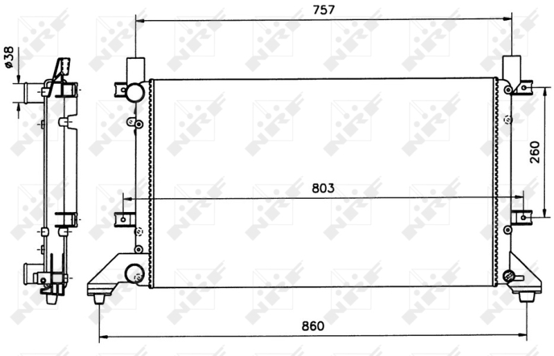 NRF Radiateur 58240