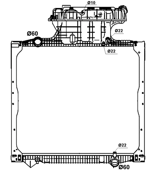 NRF Radiateur 58277