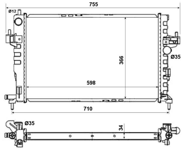 NRF Radiateur 58282