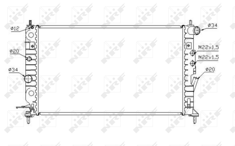 NRF Radiateur 58288