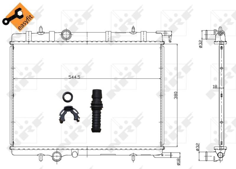 NRF Radiateur 58304