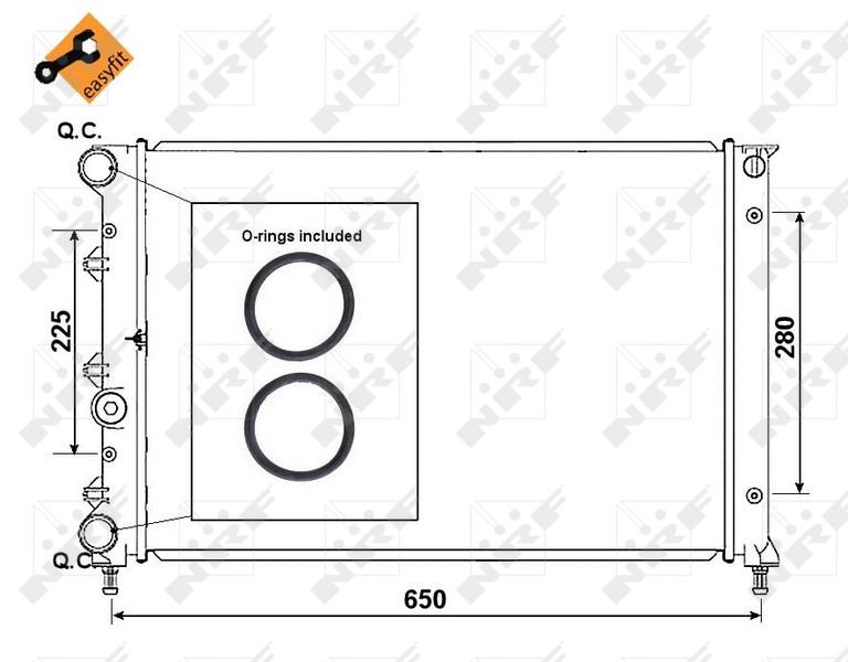 NRF Radiateur 58305
