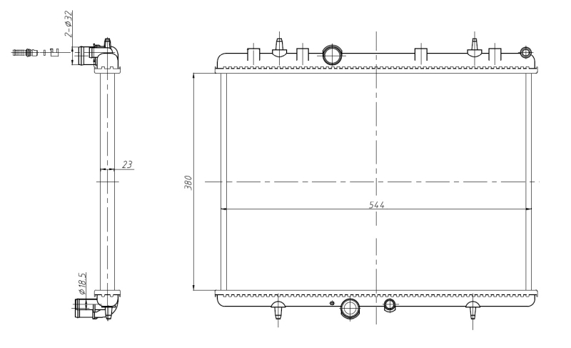 NRF Radiateur 58312A