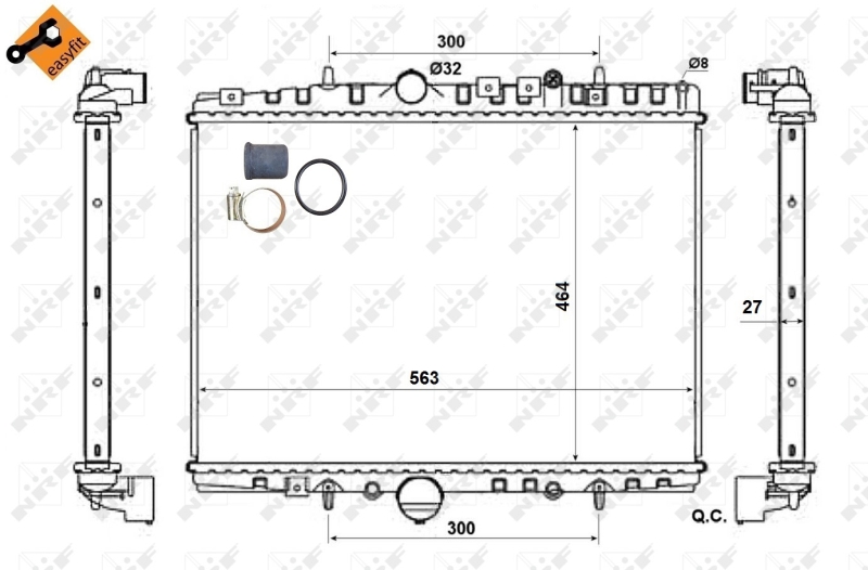 NRF Radiateur 58315