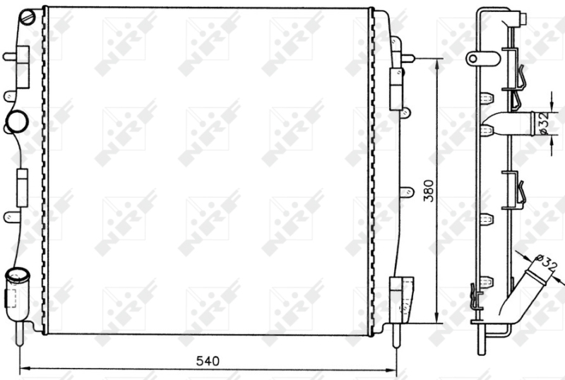 NRF Radiateur 58316