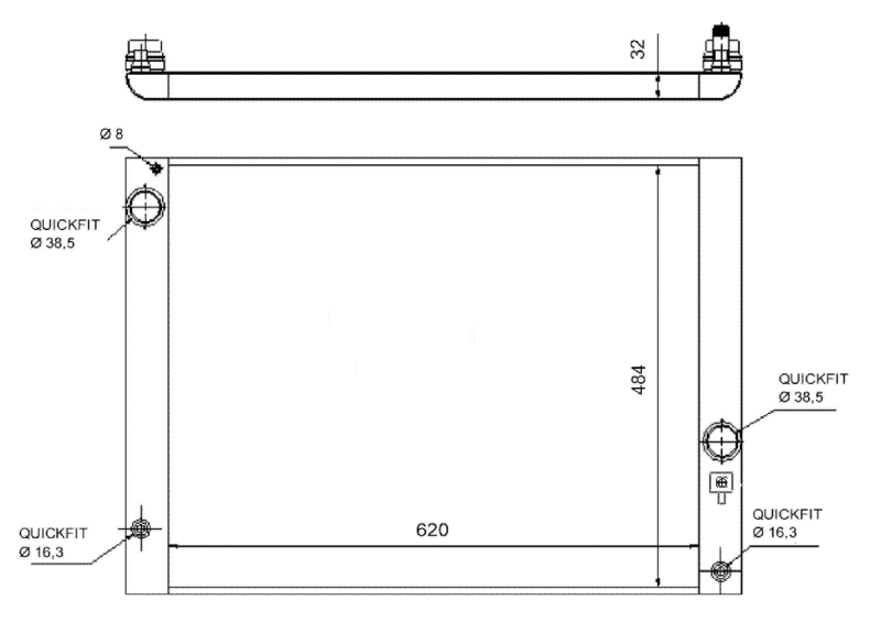 NRF Radiateur 58320