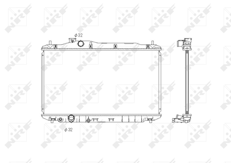 NRF Radiateur 58323
