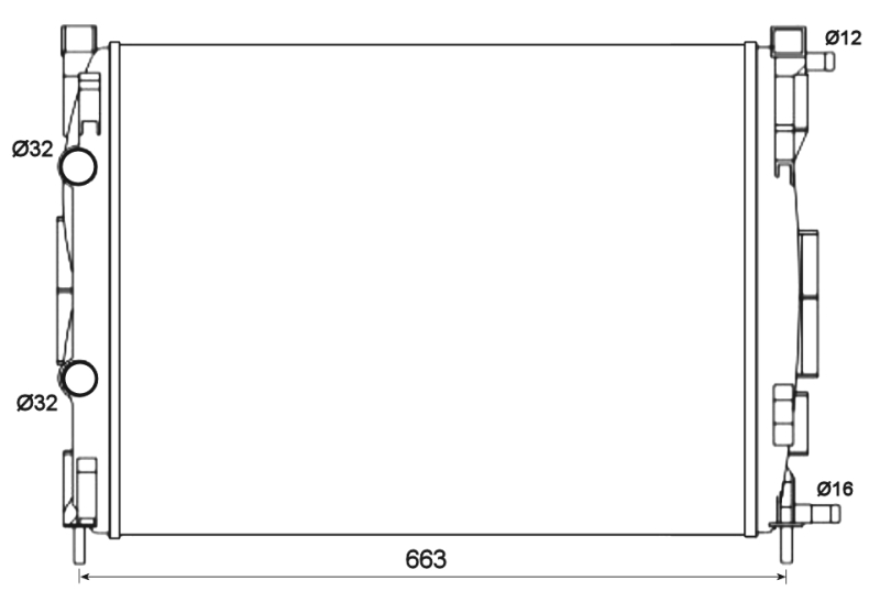 NRF Radiateur 58327