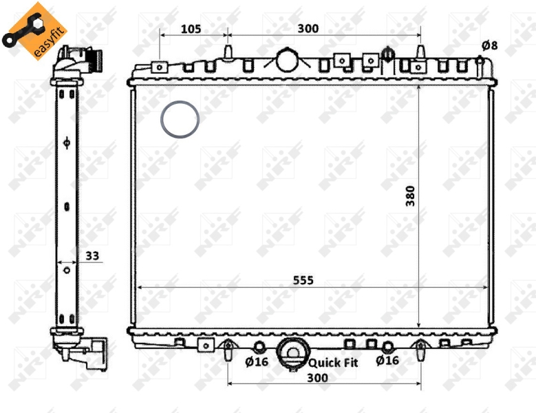 NRF Radiateur 58341