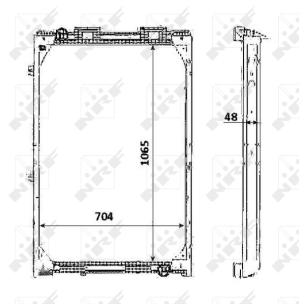NRF Radiateur 58345