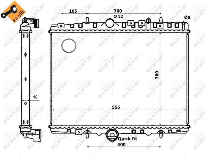 NRF Radiateur 58352