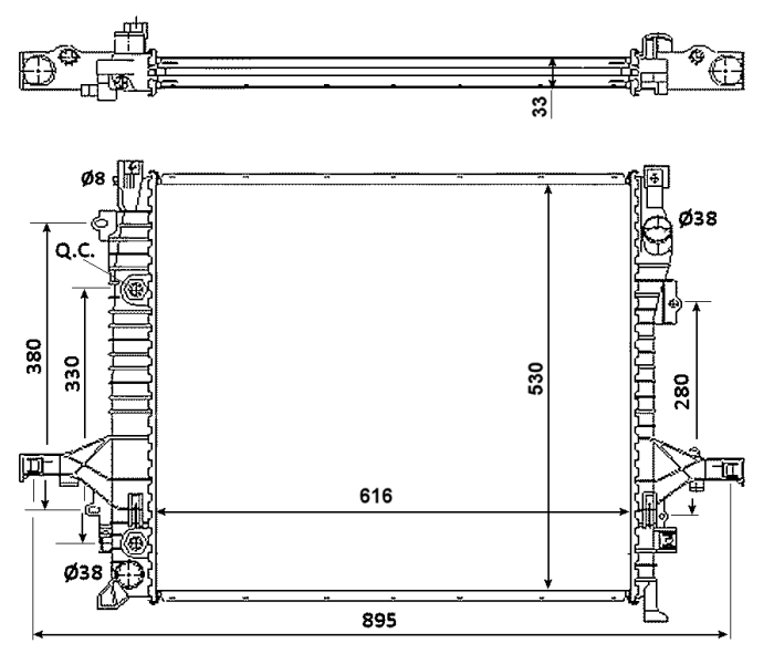 Radiateur NRF 58356