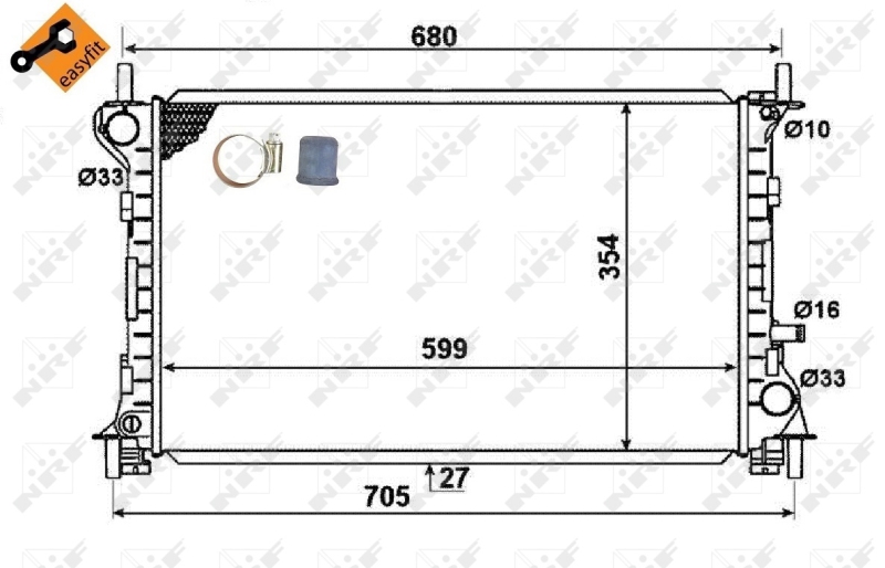 NRF Radiateur 58375