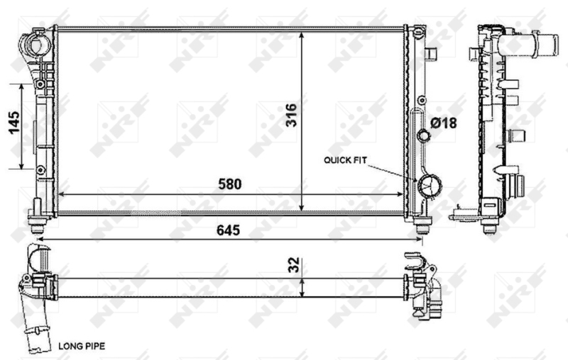 Radiateur NRF 58376