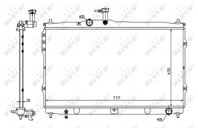 NRF Radiateur 58419