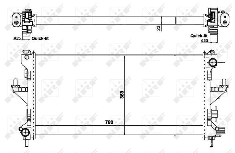 NRF Radiateur 58424