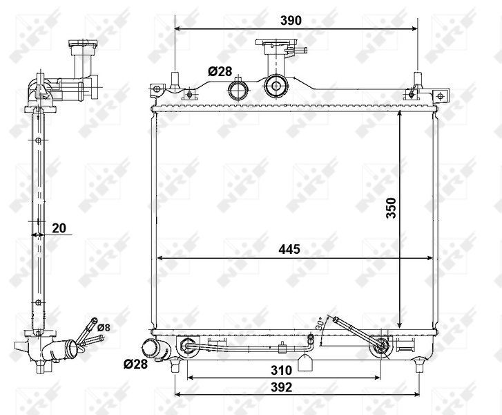 NRF Radiateur 58425