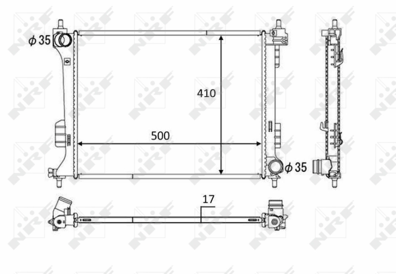 NRF Radiateur 58451