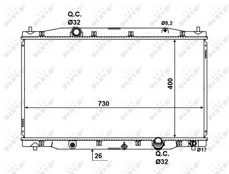 Radiateur NRF 58457