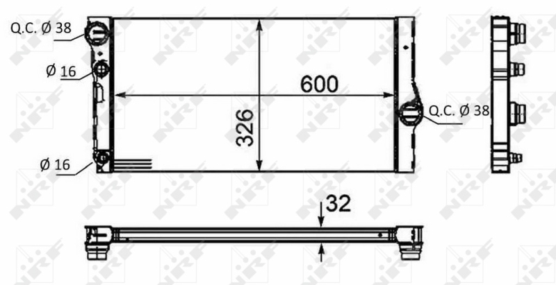 NRF Radiateur 58466