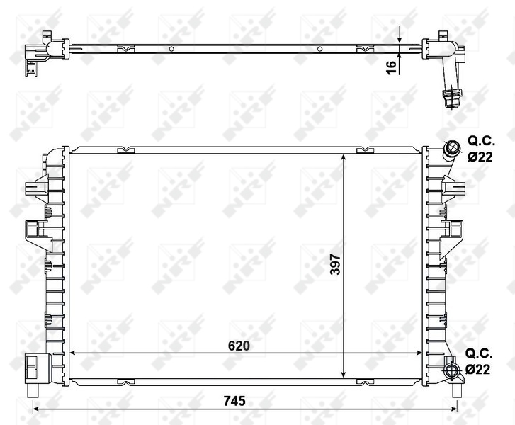 NRF Radiateur 58471