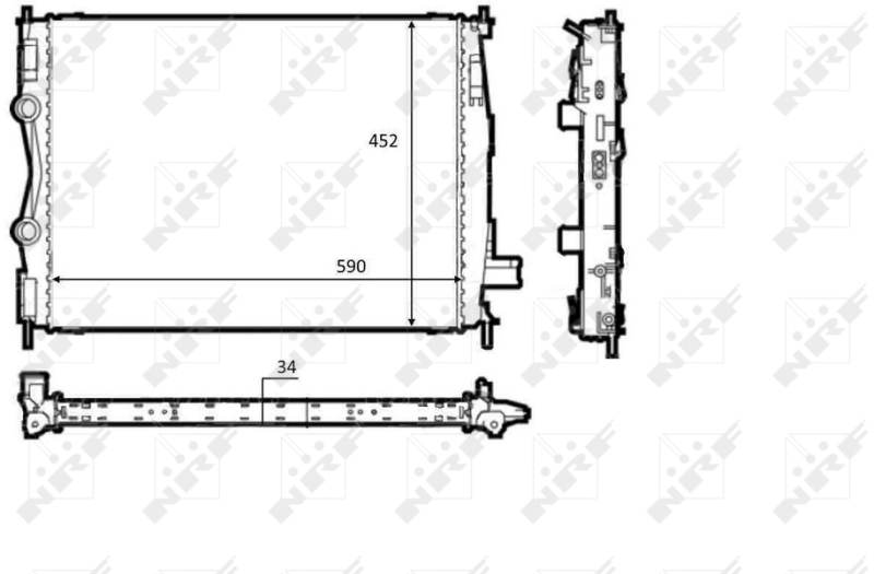 NRF Radiateur 58539