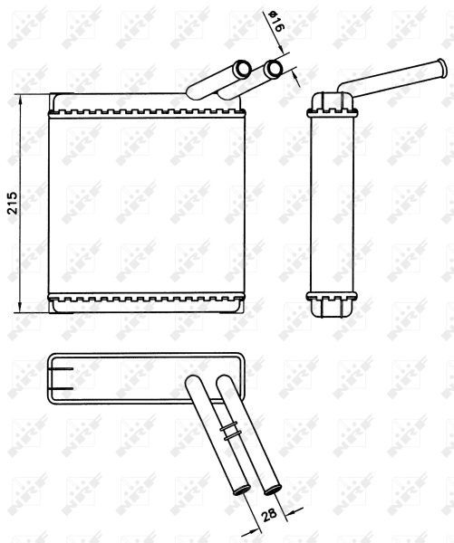 NRF Kachelradiateur 58581