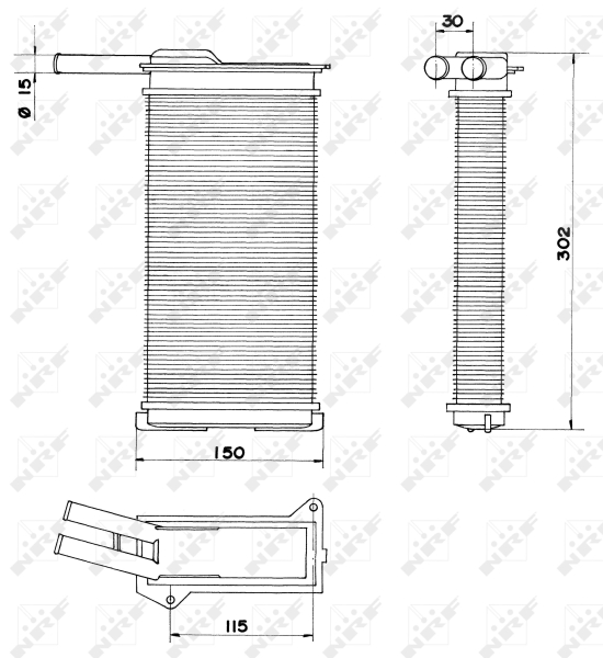 NRF Kachelradiateur 58608