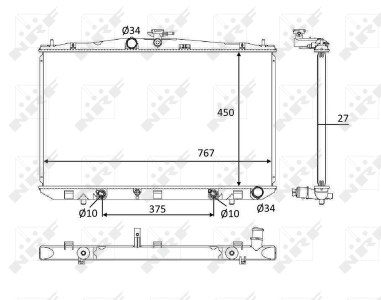 NRF Radiateur 58611