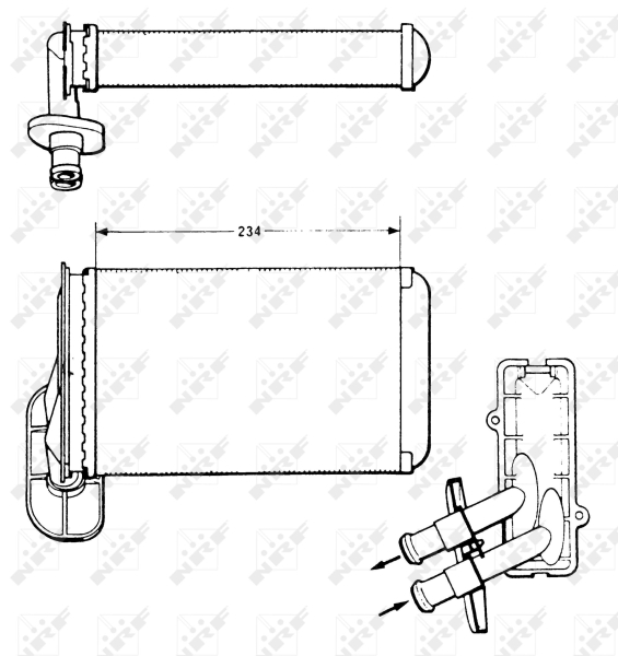 NRF Kachelradiateur 58622