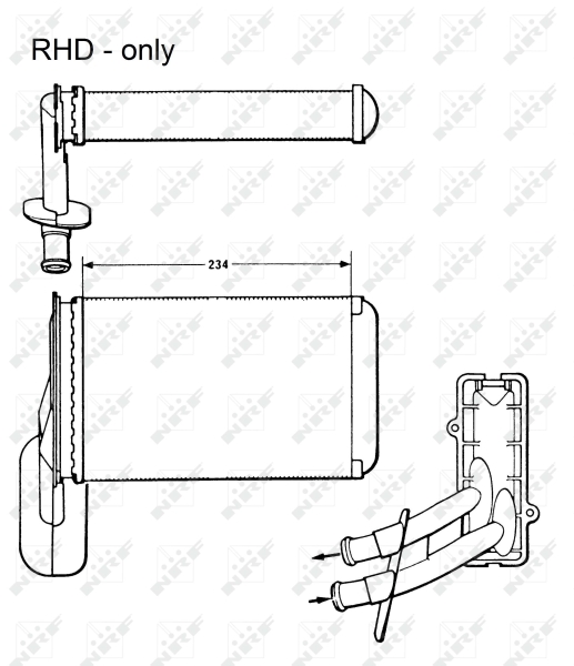 NRF Kachelradiateur 58623