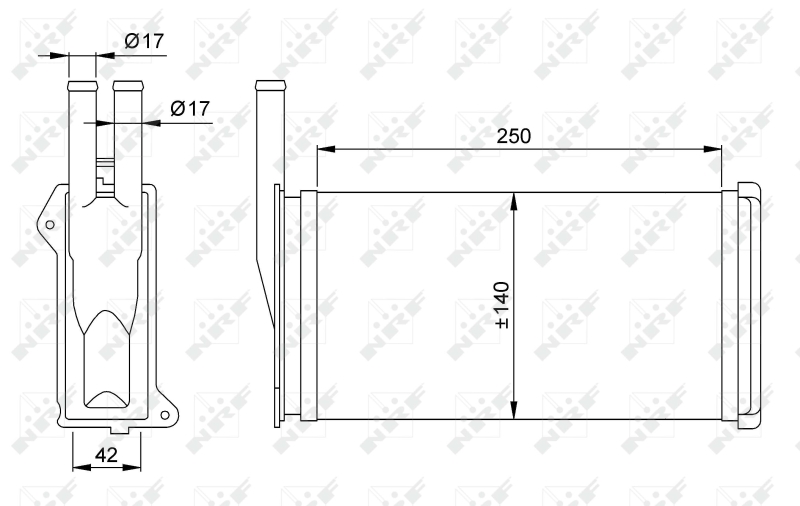 NRF Kachelradiateur 58638