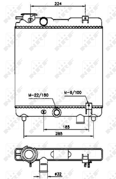 NRF Radiateur 58659