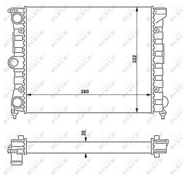 NRF Radiateur 58696