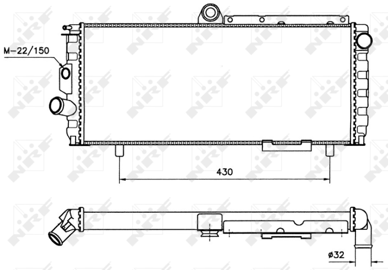 NRF Radiateur 58701