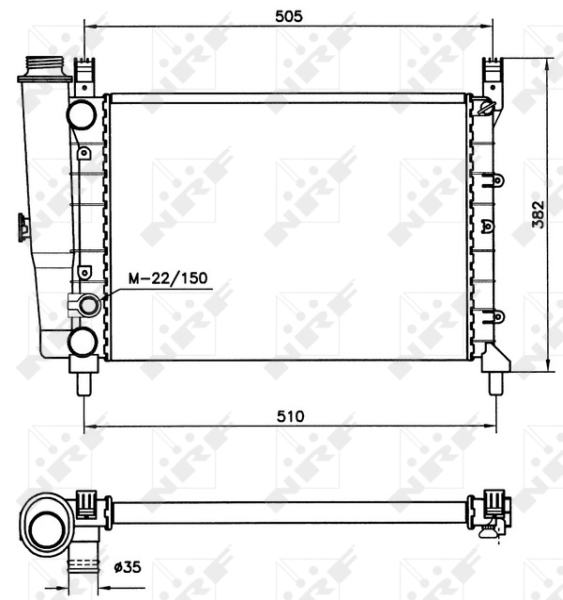 Radiateur NRF 58705