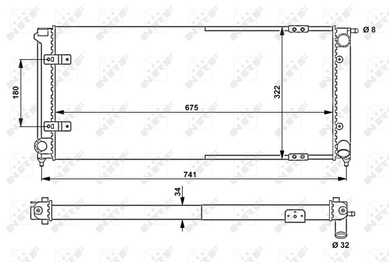 NRF Radiateur 58712