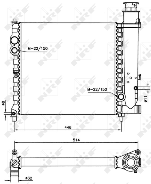 Radiateur NRF 58714