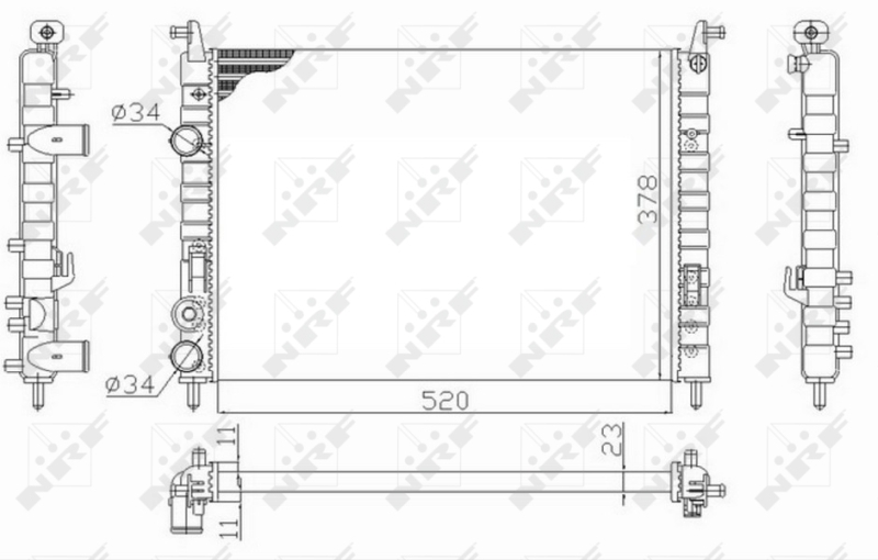 Radiateur NRF 58726