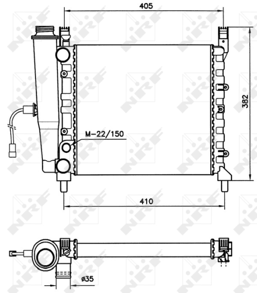 Radiateur NRF 58731